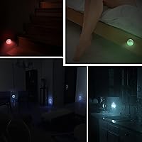 Vista 8 de Luz nocturna LED con sensor de movimiento, luz LED recargable con sensor de atardecer a amanecer, brillo ajustable para dormitorio, armario, pared