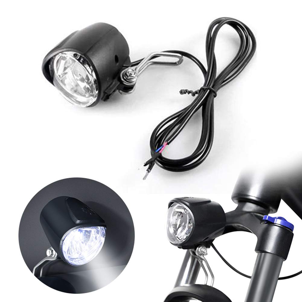 Bike Light Bicicletta Elettrica 6V Anteriore LED Faro E-Bike Light Bicicletta Lampada di Sicurezza Accessori Ricaricabili per Bici
