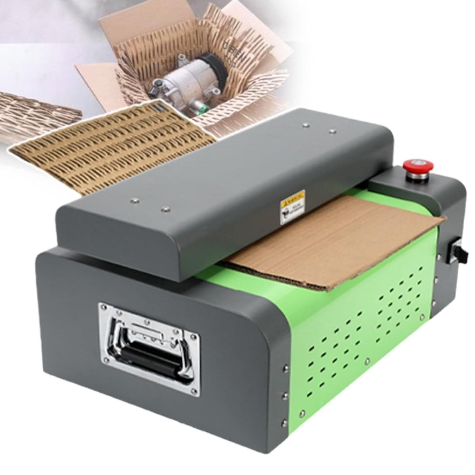 Máquina cortadora de expansión de caja de cartón corrugado, máquina de relleno de embalaje de Nido de abeja de Papel de 3 m/min, transforma El cartón en Material de embalaje (width325mm)