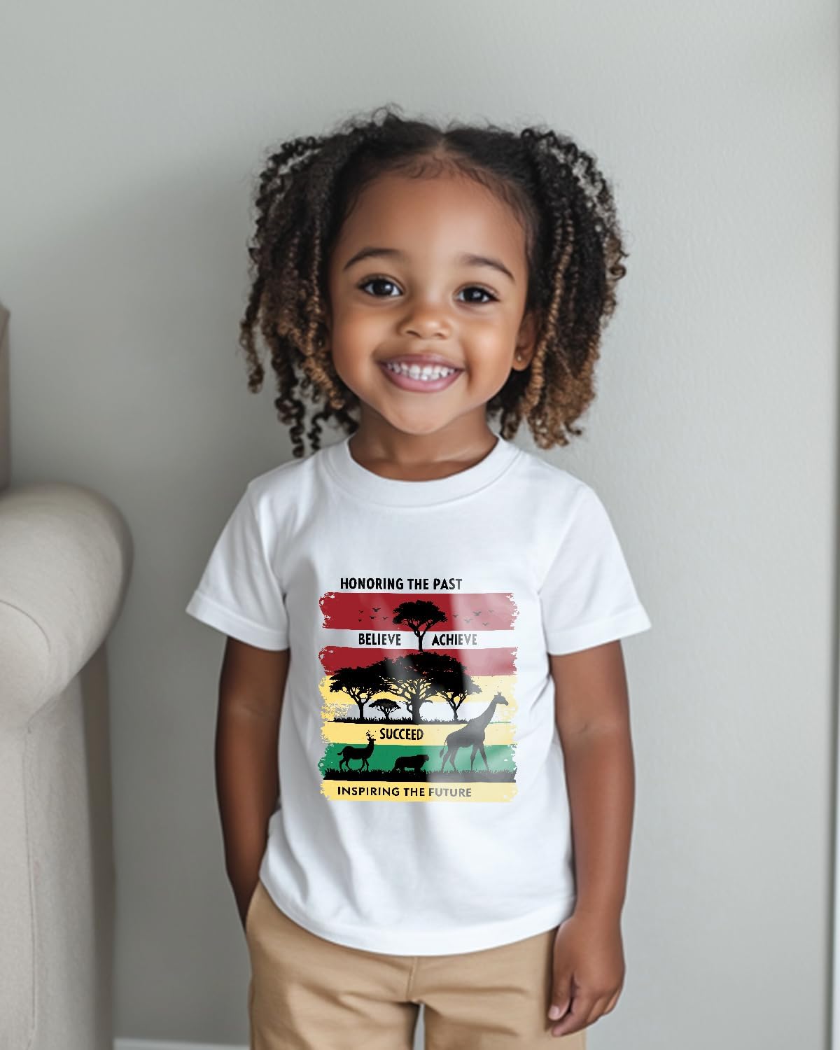 Toddler Black History Month Shirt for Kids African T-Shirt Boys Girls I'm Black History Month Top Graphic Tee 2-8 Years - Image 5
