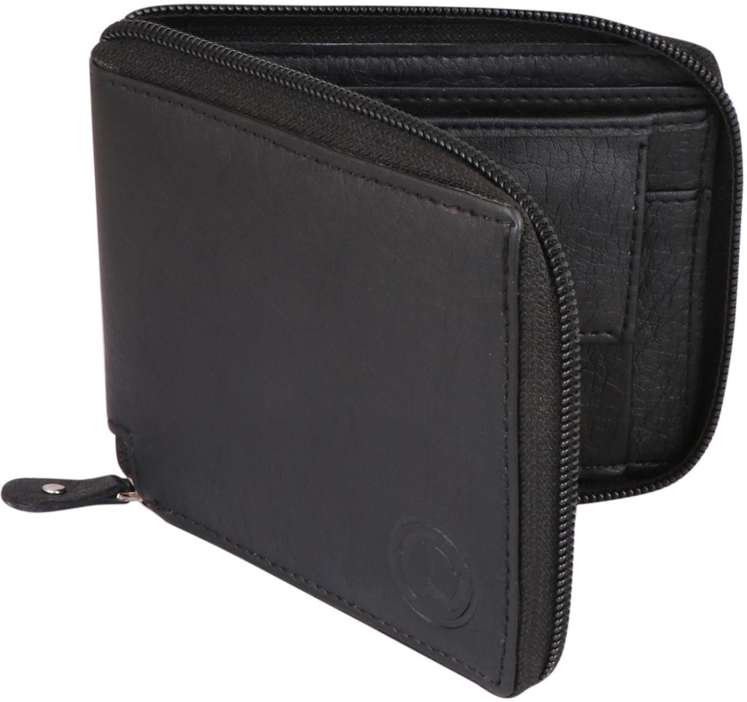 Men Casual, Formal Black Artificial Leather Wallet (3 Card Slots) (TnW-RZ-Black199_1)-picture-54
