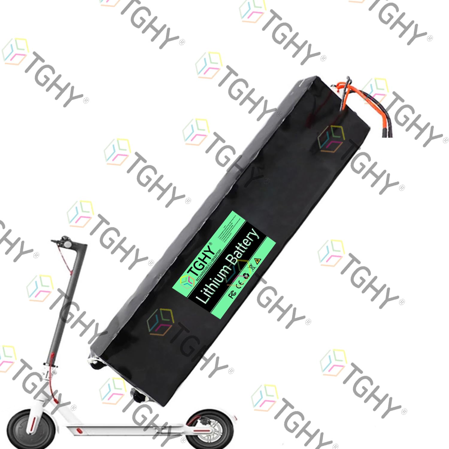 TGHY Batteria al Litio per Monopattino Elettrico 36V 6,6Ah 7,8Ah 9Ah Batteria agli ioni di Litio per Hoverboard 36 Volt per Motore per Skateboard per Veicoli bilanciati da 324 W,36v 6.6ah,XT60+JST 1