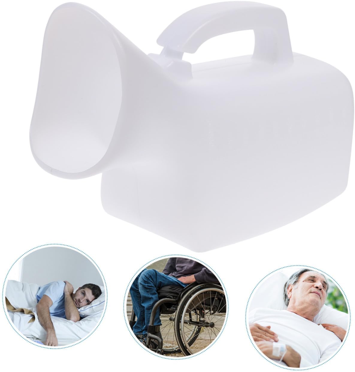 Large Capacity Women's Urinal Bottle Household Emergency Urine Container for Bedridden Patients Portable and Convenient for Home Use