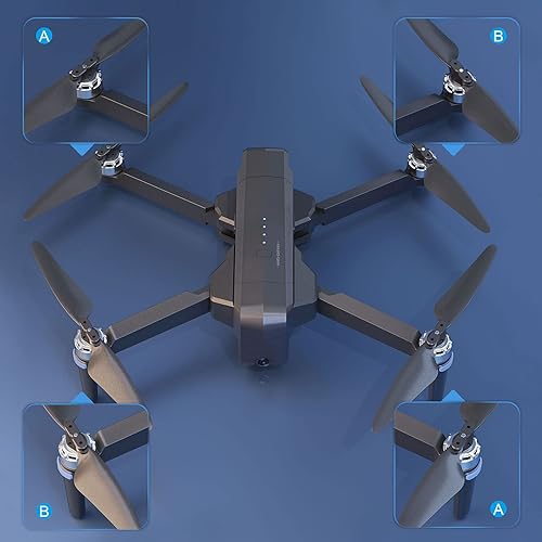 Miniatura 7 de Ruko Dron F11GIM2 con 3 baterías y 4 cuchillas, la cuchilla es adecuada para todas las series F11