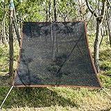 Geovne Red de Sombreado Resistente,Malla Sombreadora Al Aire Libre,Sun Shade Net de Engrosamiento de Cifrado,Borde con Ojal Más Fácil de Colgar,para Pared,Patio Trasero,Negro (3x6m)