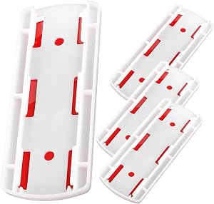 💎 78% MEGA DEAL! Happyyami 4pcs Wall-mounted Socket Holder for Home and Kitchen, Abs Material with Good Loading Capacity and Stable Structure, Punch-free Insert Type Design Power Strip Fixator