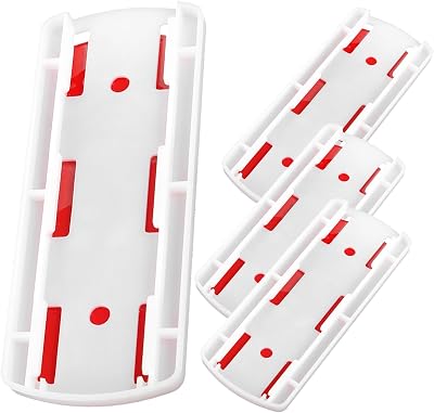 💎 78% MEGA DEAL! Happyyami 4pcs Wall-mounted Socket Holder for Home and Kitchen, Abs Material with Good Loading Capacity and Stable Structure, Punch-free Insert Type Design Power Strip Fixator