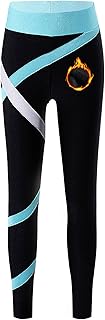 Leggings térmicos para niños y niñas, pantalones de patinaje artístico, forrados, con forro cálido, a rayas, patchwork, pantalones de yoga, tallas 110-170