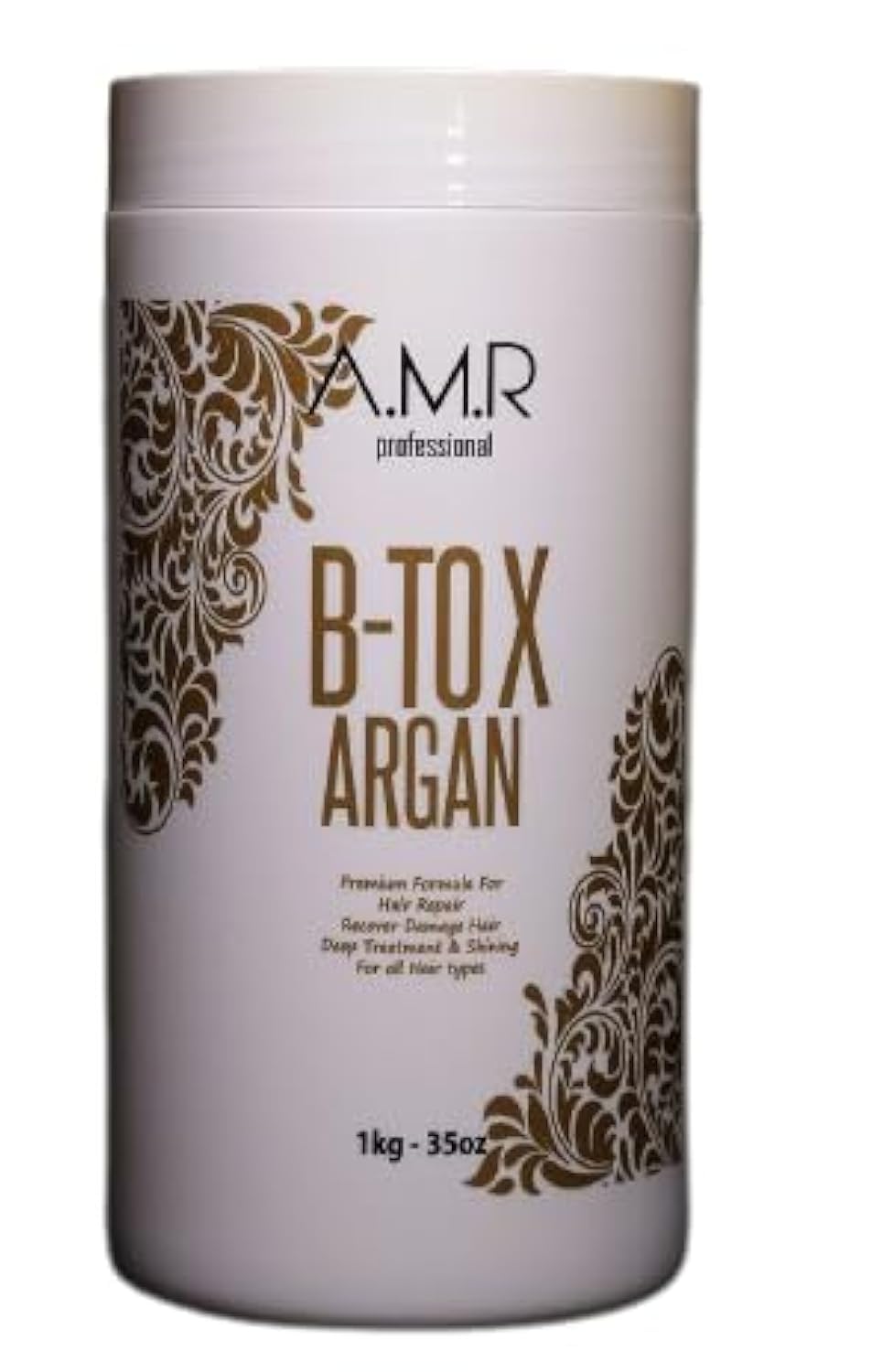 BTOX ARGAN AMR Professional Cuidado Profundo reparador intenso para cabello muy dañado (1 kg)