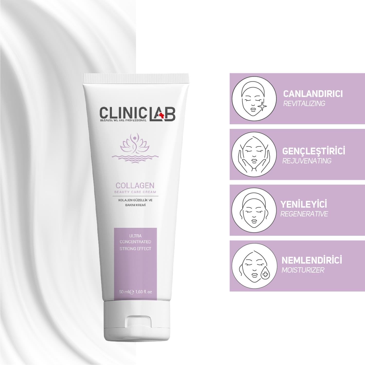 Cliniclab Kolajen İçeren Gençleştirici Ve Güzellik Bakım Kremi 50 ml