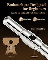 Vista 2 de Eastar Flauta de 16 teclas con agujero abierto para principiantes, niños, estudiantes con tabla de digitación, juego de limpieza, soporte, estuche