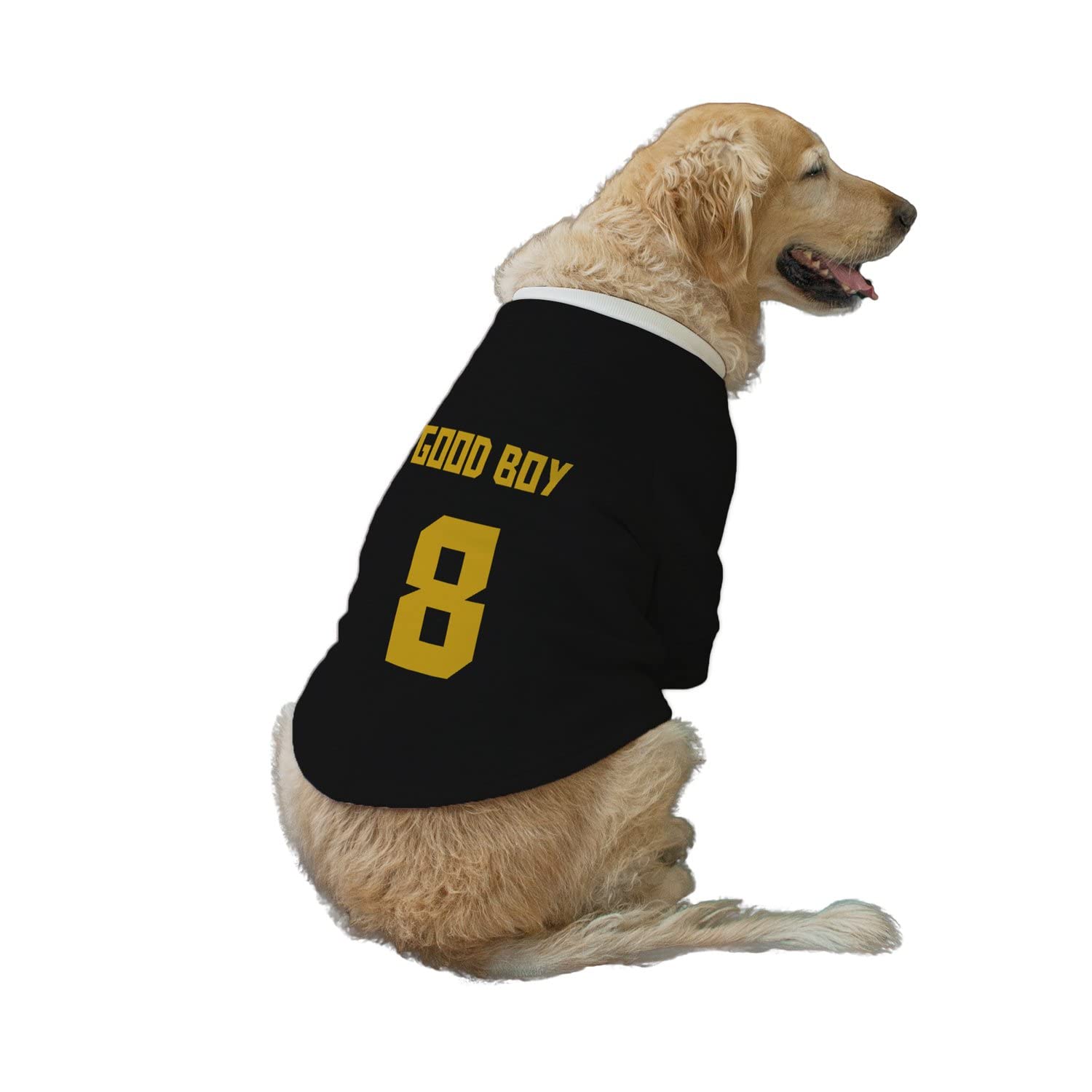 Ruse Pet Good Boy No.8 Printed Round Neck Full Sleeves Technical Dog Jacket for Dog Clothes Winter Apparel Gift for Dogs.Jade Black/X-Small (Puppy) (B09MNJB8FN) Amazon Price History, Amazon Price Tracker