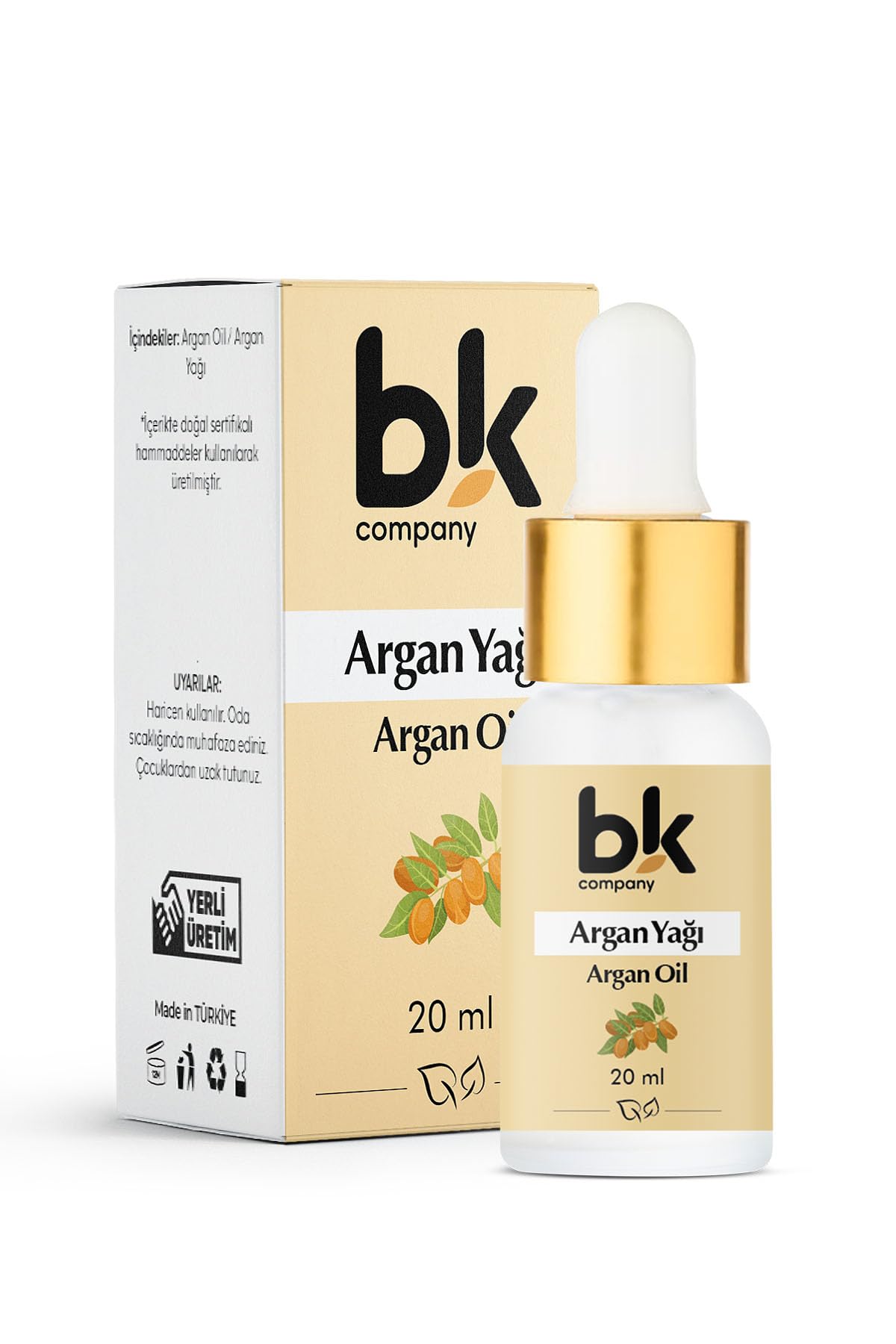 Argan Yağı%100 Saf - Yoğun Nemlendirici, Derin onarım, Işıltılı Güzellik Serum 20 Ml