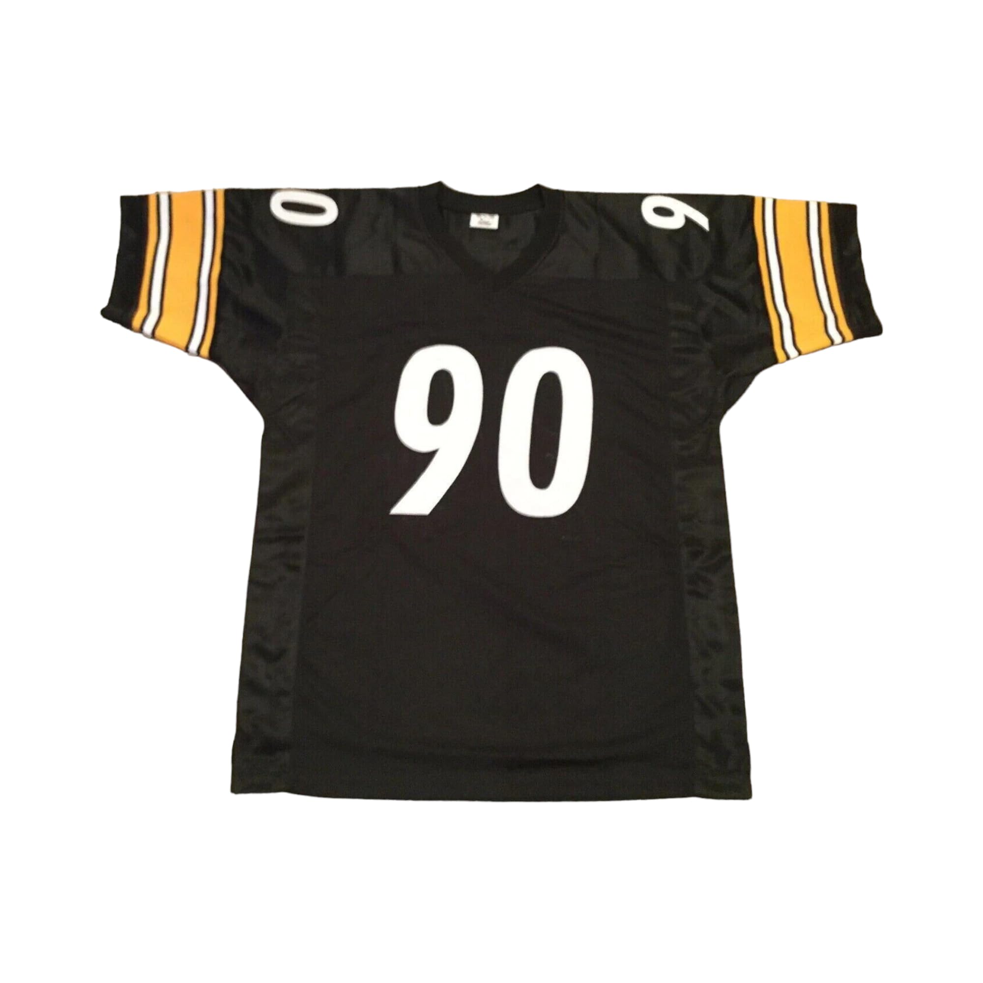 Generic TJ Watt Jersey Stitched Black Custom Football New No Brand/Logos (US, Alpha, Medium, Regular, Regular, Black)