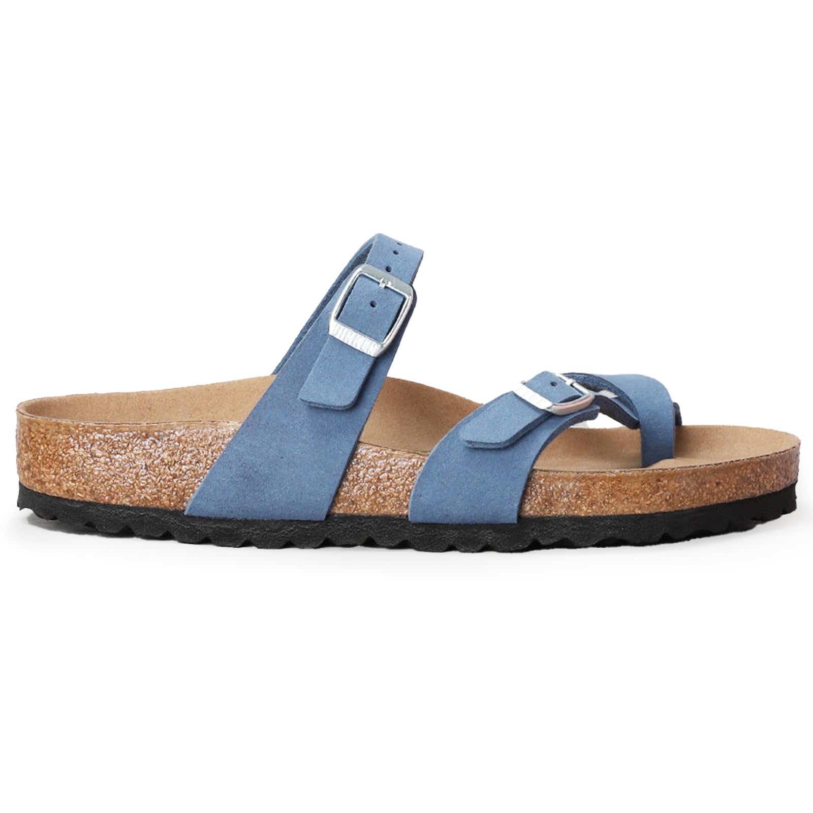 Birkenstock Unisex Mayari Synthetic Leather Soft Birki Vegan Elemental Blue Sandals 7.5 UK