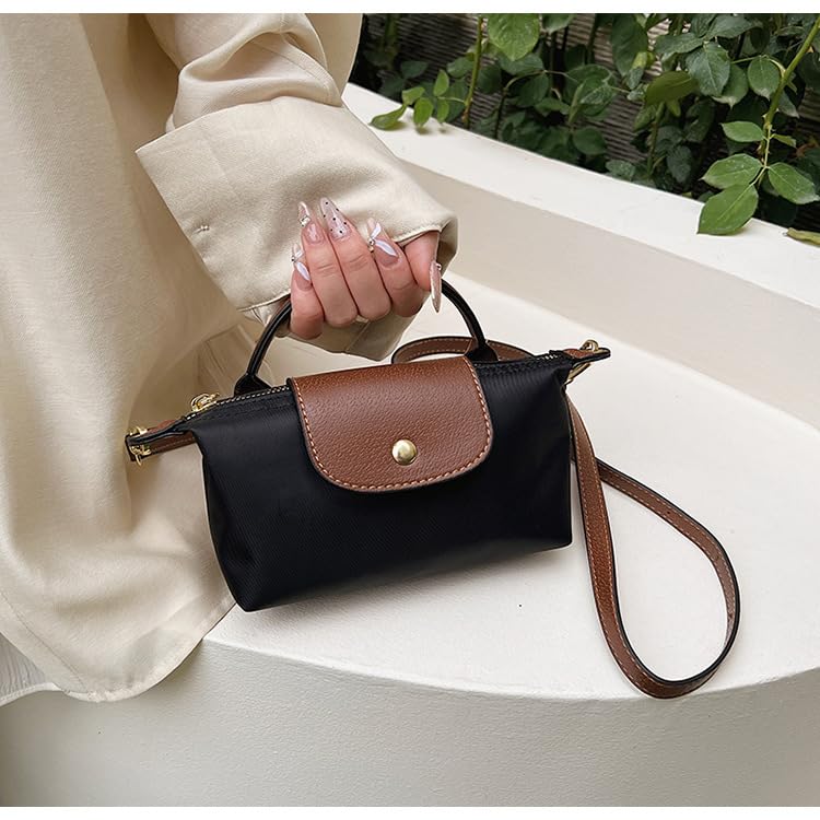 Mini nylon crossbody bags, handbags, adjustable shoulder strap wallets, stylish shoulder to2