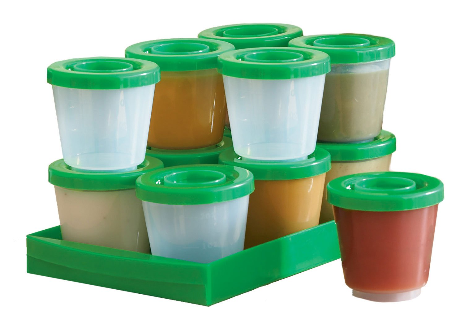 Fresh N Freeze 2 Ounce Reusable Baby Food Containers 12-Pack