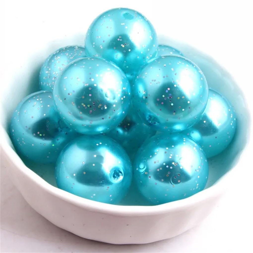 akrylowe koraliki rzemieślnicze, Koraliki akrylowe wielokolorowe 10-20 mm do wyrobu biżuterii DIY(Gray9,20mm 100pcs per bag)