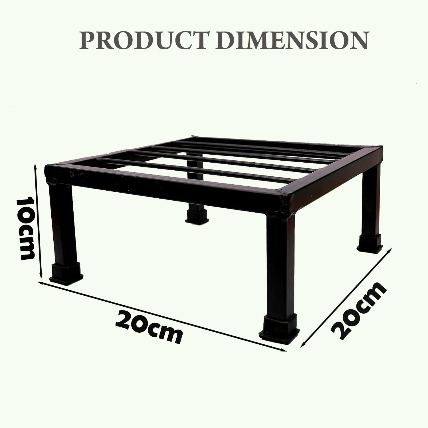 Iron Plant Stand - Black Outdoor Indoor Flower Stand -3
