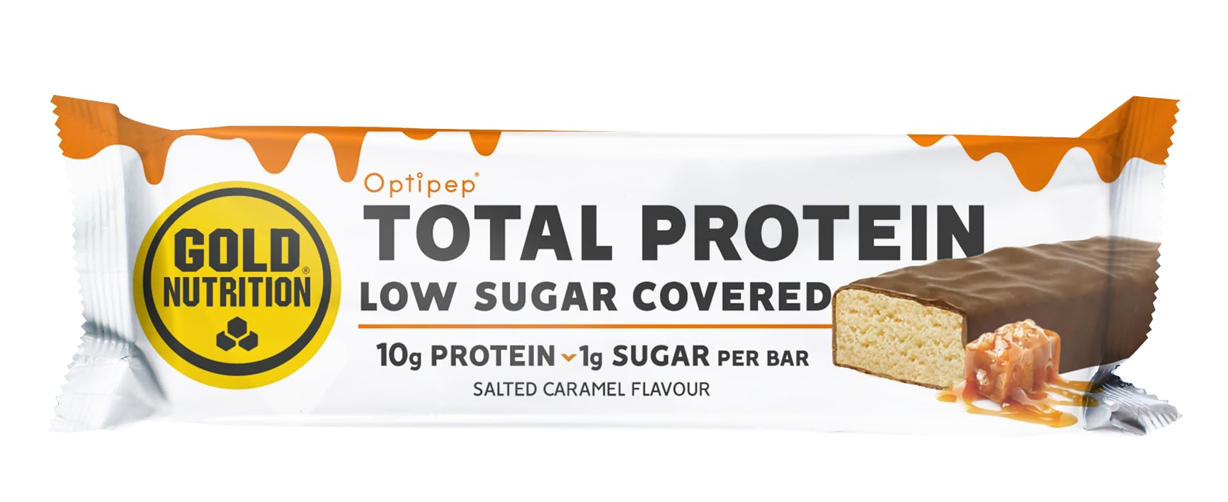 PROTEIN BAR LOW SUGAR COVERED - 30 G - 15 UN Caramelo Salado