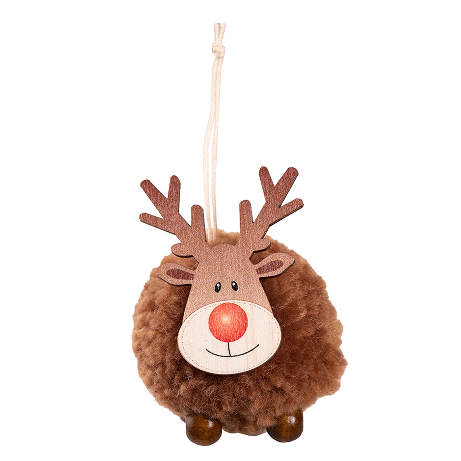 Buxuaaaa Christmas Elk Pendant Christmas Tree Pendant Holiday Hanging Ornament for Tree Fireplaces Hanging Decorations Decorations Ornament Novelty Santa-claus Climbing Rope
