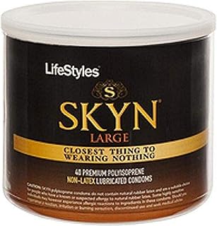 Paradise Products Lifestyles Skyn Large Non-Latex Condoms Bowl, 40 Count