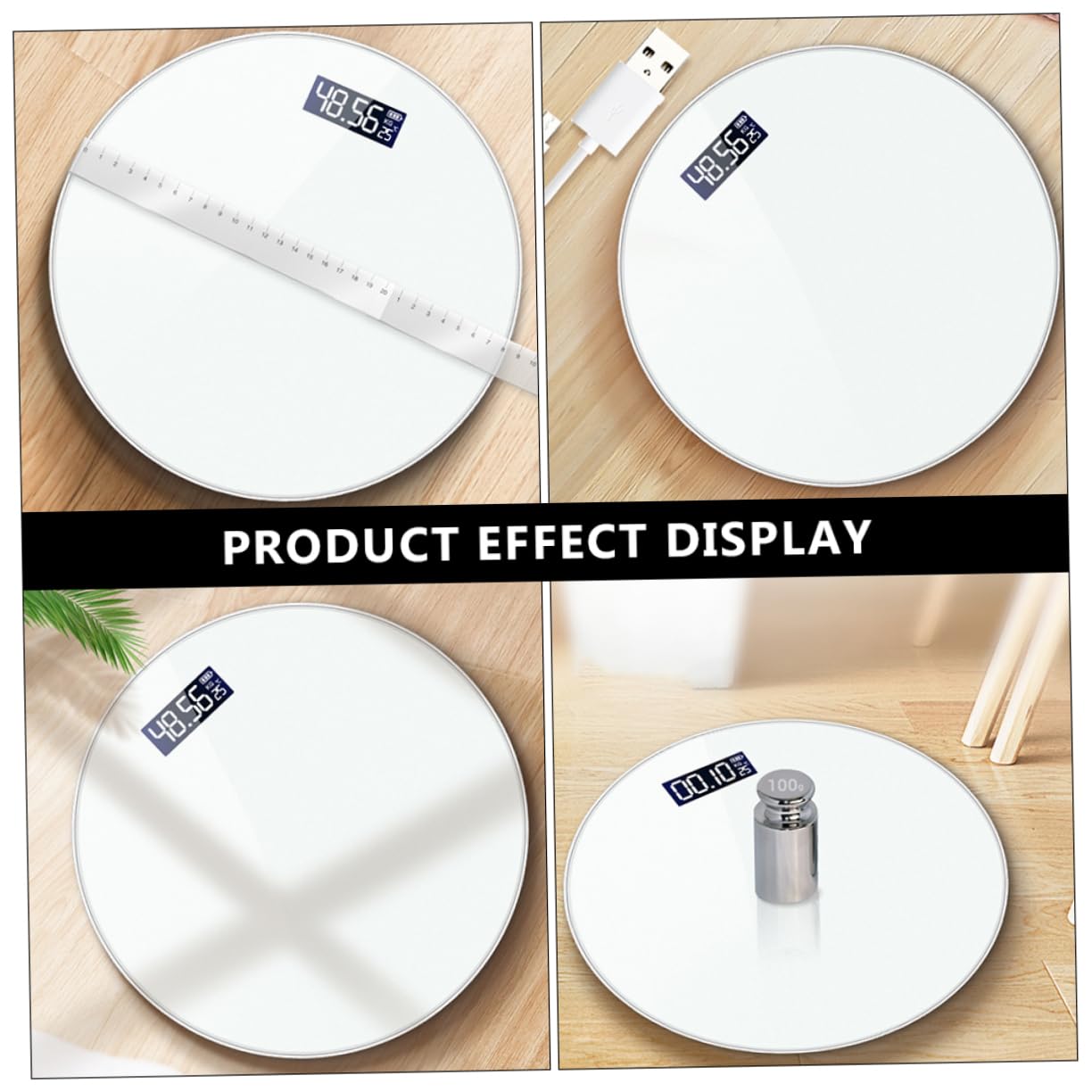 Smart per La Del Peso Strumento Misurazione Duraturo con Display Della Temperatura e Design Compatto Realizzata Temperato e Facile Usare Utilizzo