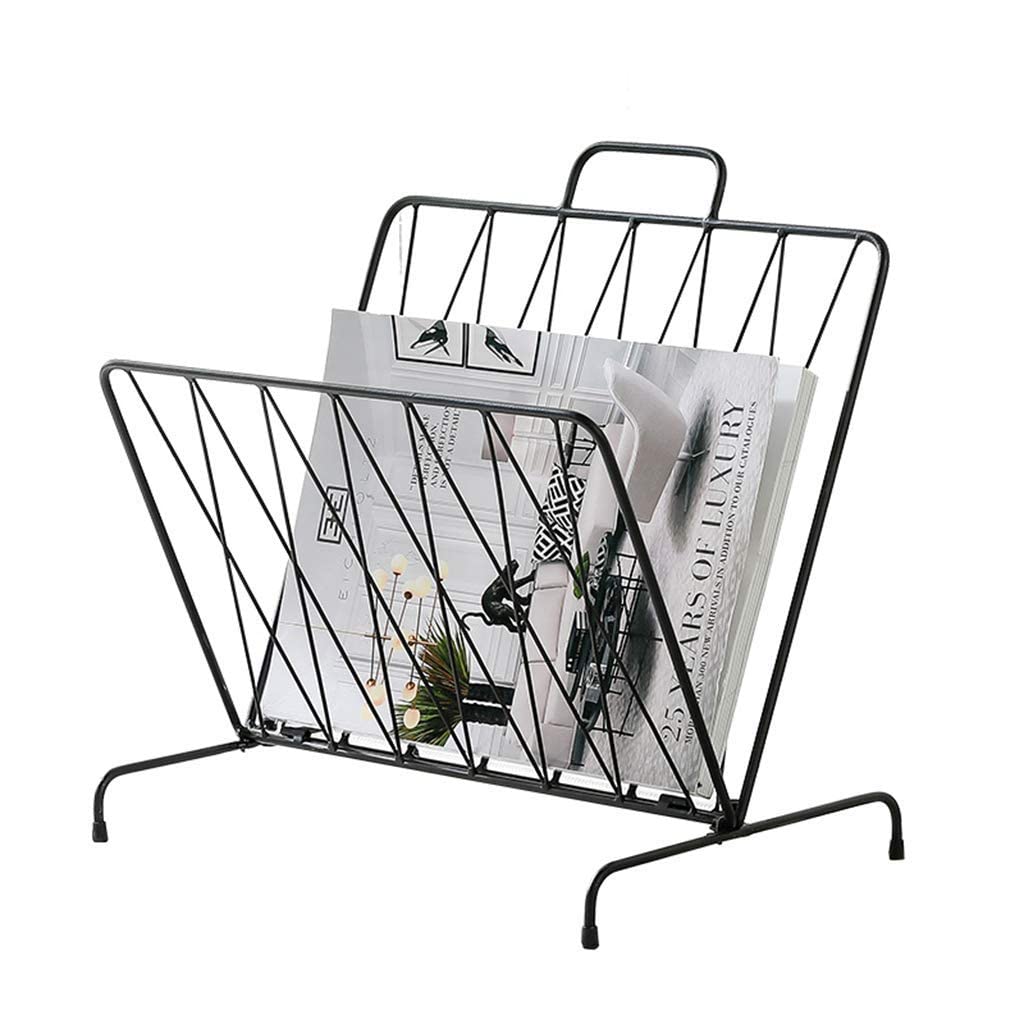 INDIAN DECOR 51441 Magazine & Newspaper Baskets Magazine Rack Wrought Iron Bookshelf Newspaper Rack Data Rack Display Rack Brochure Book Rack Newspaper Rack Table Shelf Floor Magazine Rack-image-10