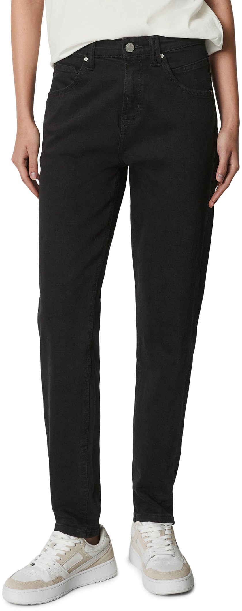 Marc O'Polo Denim Damen Jeanshose mit Stretch-Anteil Boyfriend Fit