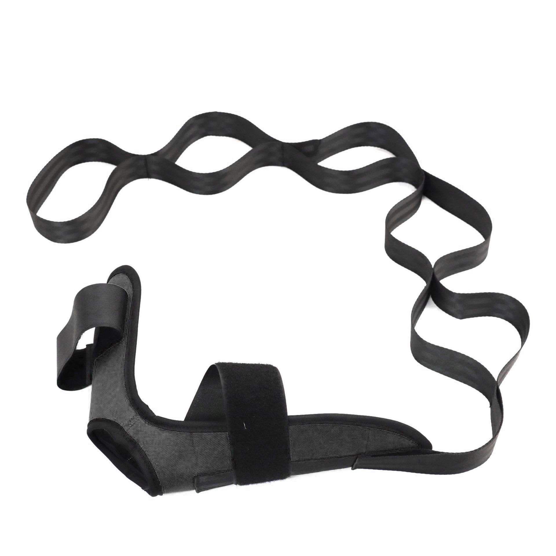 Cinturón De Estiramiento Para Yoga Y Pilates - Correa Ajustable Con Lazos, Incluye Bolsa