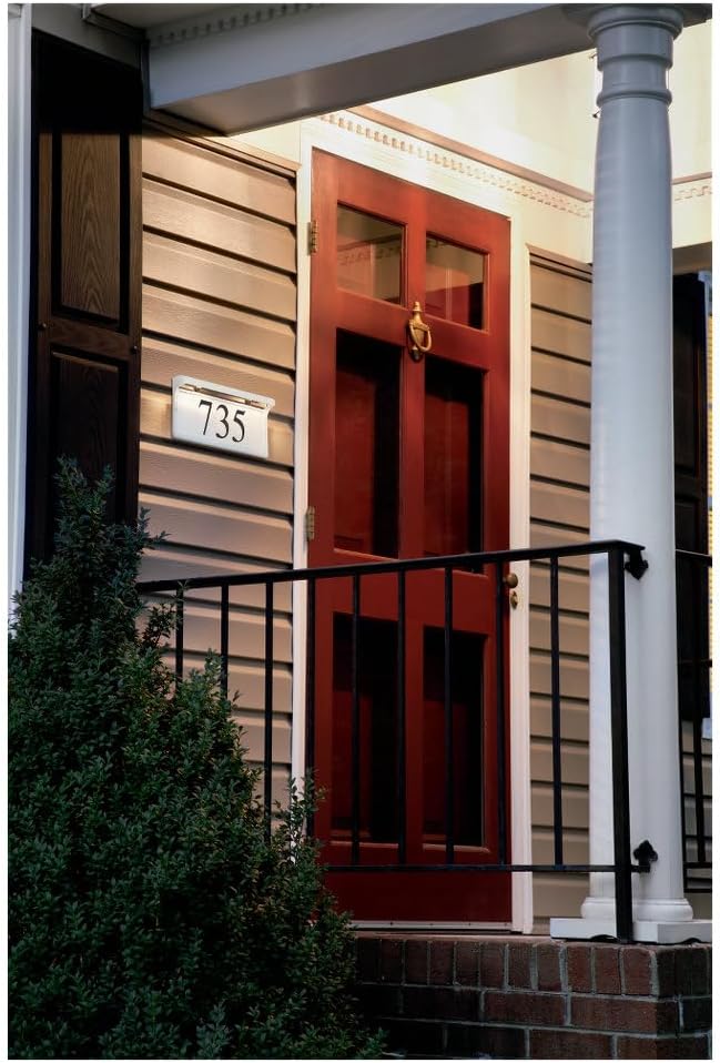 Generation Lighting 90615-68 Seagull 90615-68 Traditional Address Number Tile from Address Light collection in White finish, 5.00 inches, 1-Light, cETL Listed, Safety Rated for Wet Locations