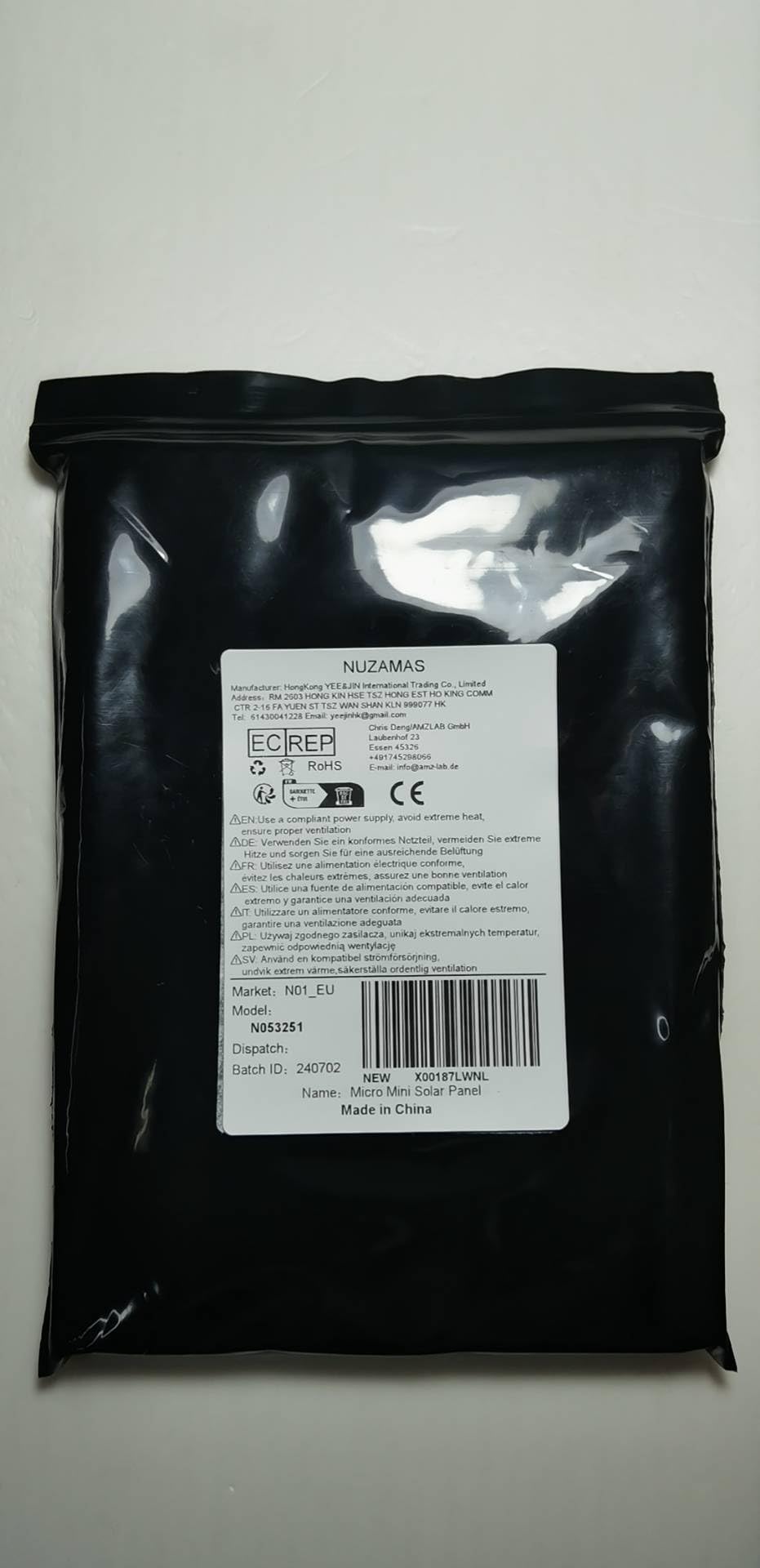NUZAMAS - Celle solari 4W 5V, connettore CC 3m, energia solare, fai da te, luce giardino, progetti scientifici, giocattoli, caricabatteria 3,7V