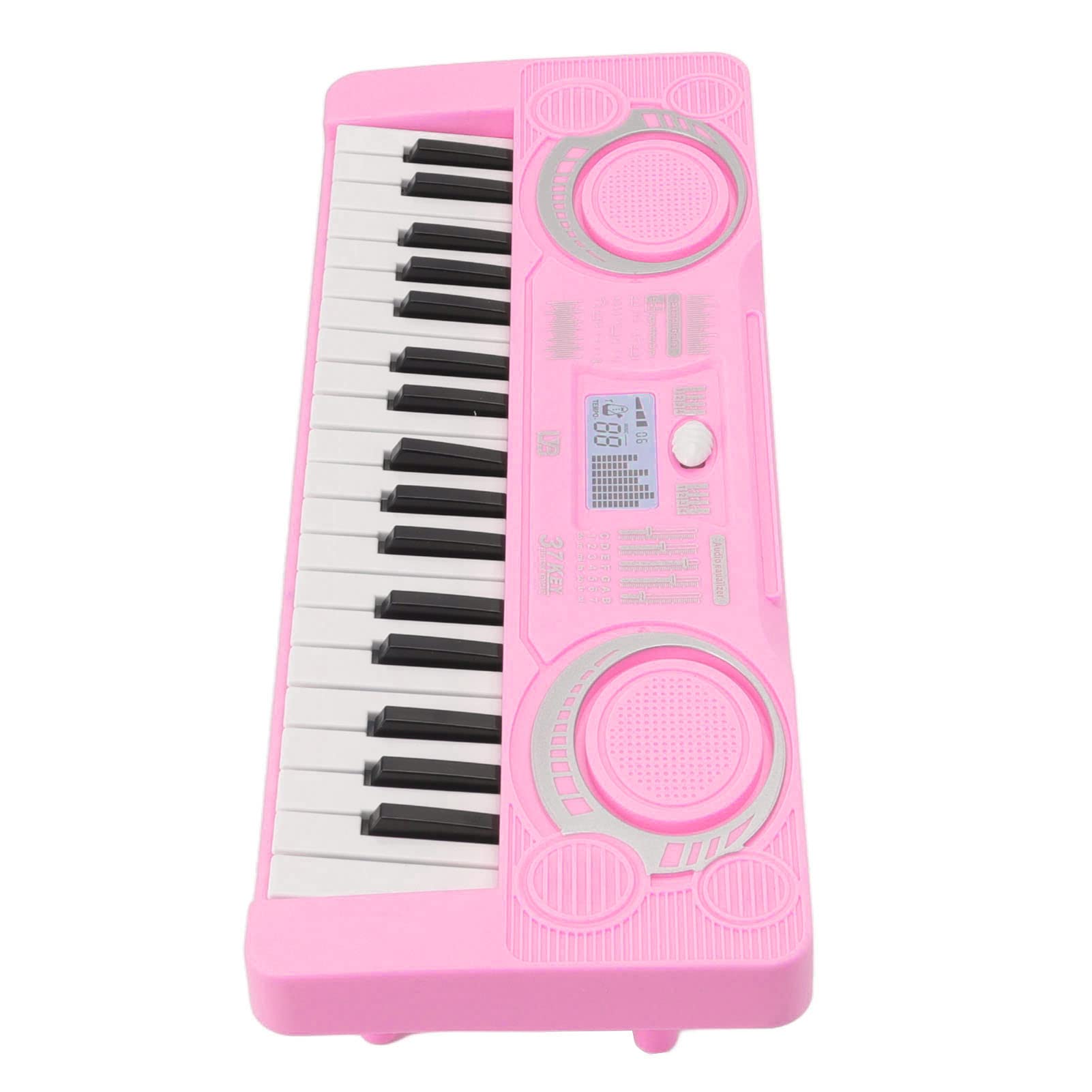 Kid Keyboard Piano Toy,37 Keys Keyboard To Improve Hand Eye Coordination Music Educational Instrument Toy,Early Educational for Home Play (pink) - Image 2