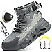 Men's Protective Work Boots Steel Toe Puncture-Proof Safety Sneakers Fashion Industrial Work Shoes Warehouse