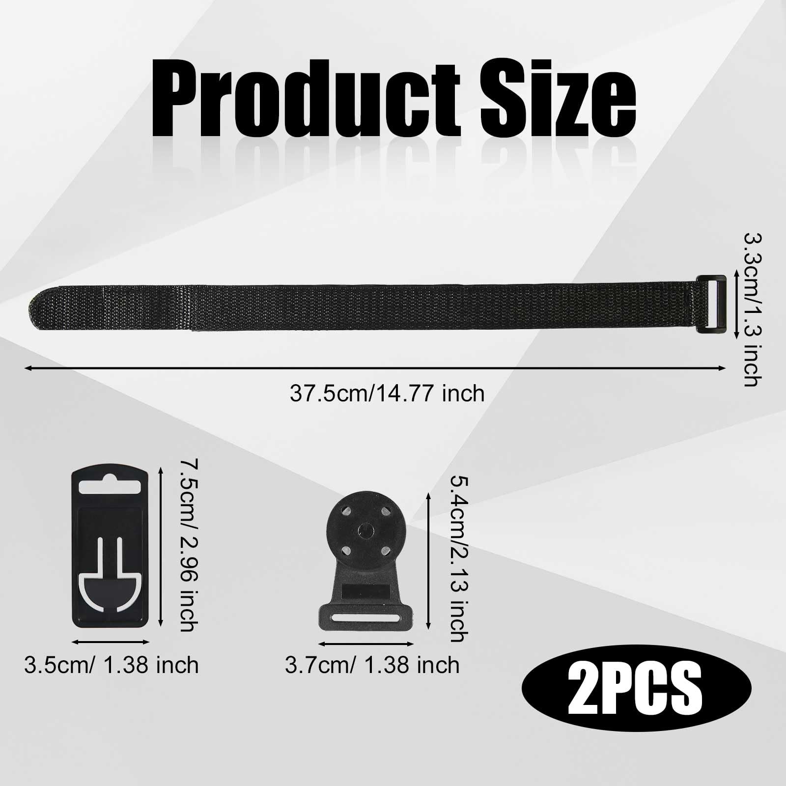 2pcs Magnetic Strap Kit, Hanging Loop Strap Magnet Hanger Kit Hanging Kit Accessories for Fluke Digital Multimeter (Black) - Image 2