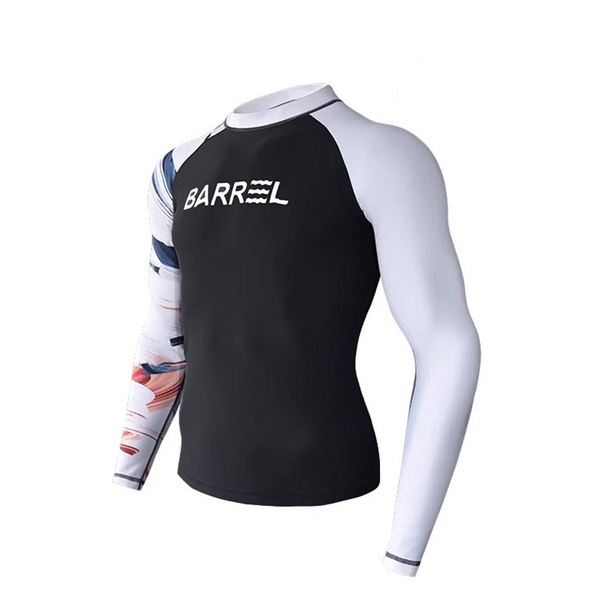 Legou Men's Split Wetsuit Surf Wetsuit Free Matching Set Black White top XXL