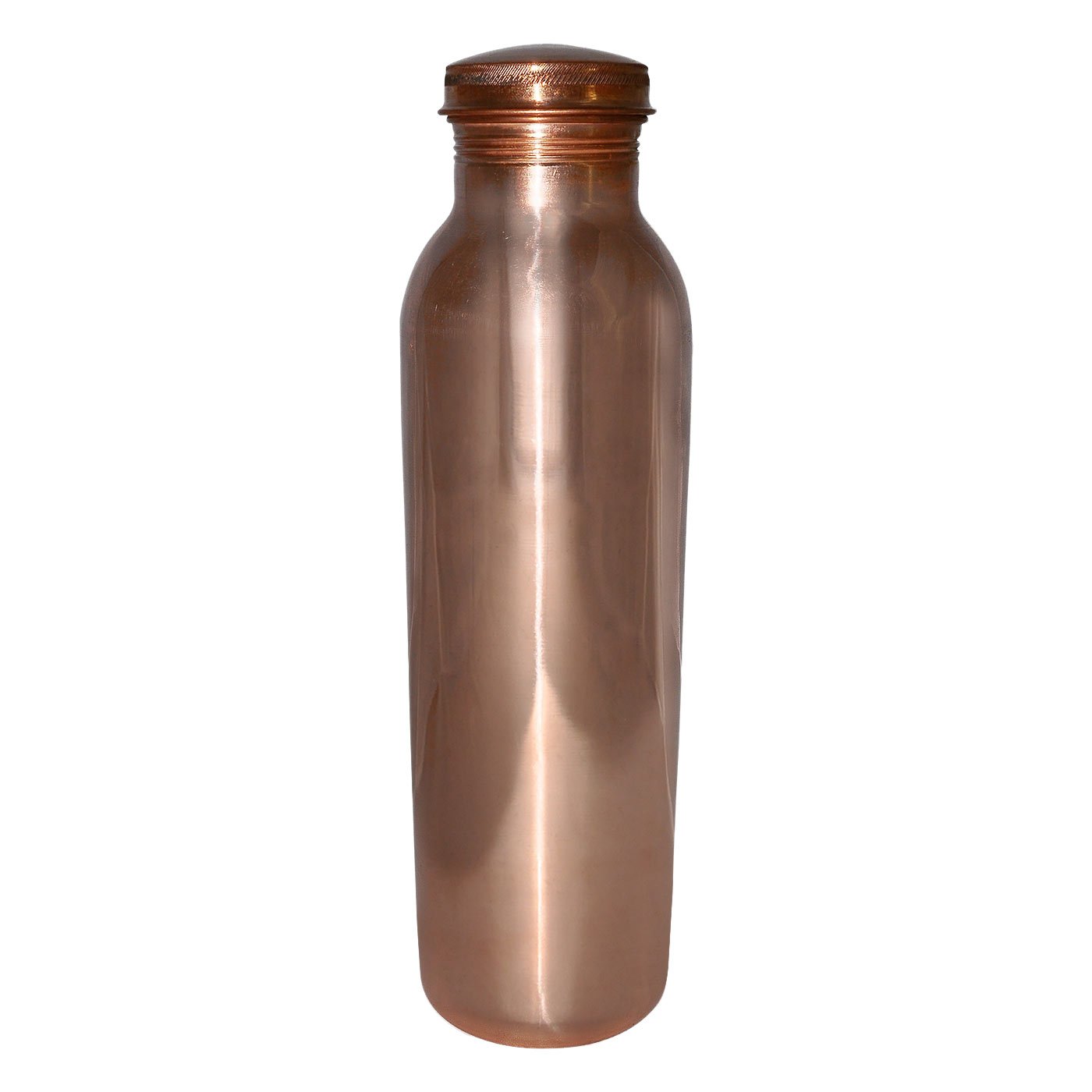 TeraShopee / 20.28 Oz - Traveller'S 100% Pure Copper Water Bottle For Ayurvedic Health Benefits | Joint Free, Leak Proof - Stylish Water Thermos Bottle 600 ml Gold