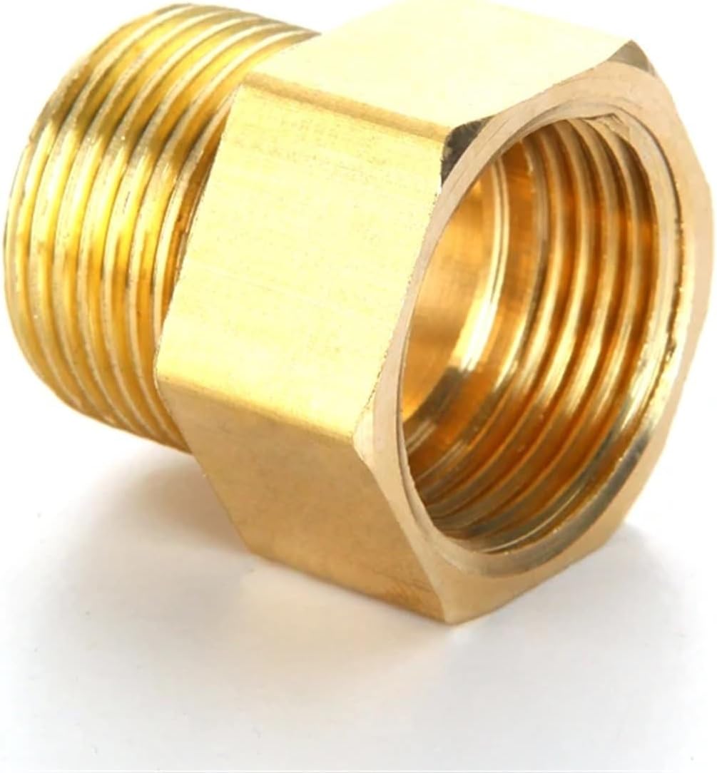 1/8" 1/4" 3/8" 1/2" Male to Female Thread Brass Pipe Connectors Brass Coupler Adapter Threaded Fitting(02-02)