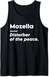 Funny Mozella 'Disturber of the Peace' Custom Personalized Tank Top