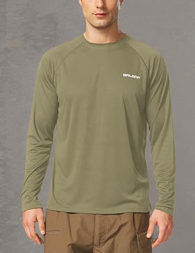 Vista 7 de baleaf Men's Sun Protection Shirts UV SPF UPF 50+ Long Sleeve Rash Guard Fishing Running Quick Dry Lightweight