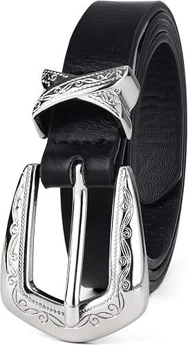 Miniatura 2 de Cinturón occidental para mujer, vestidos de vaquera para mujer, cinturón de campo ajustado para pantalones de mezclilla, cinturones delgados negros