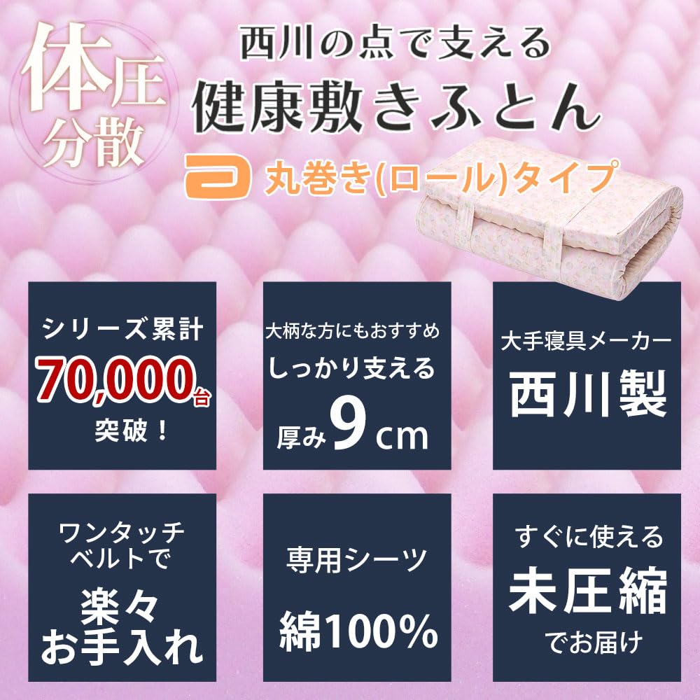 Amazon｜西川 敷き布団 【シリーズ累計70000台以上出荷! 】点で支える 