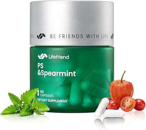 Suplemento de memoria y concentración fosfatidilserina con DHA, menta verde, magnesio y ashwagandha, claridad cerebral, alivio del estrés y apoyo