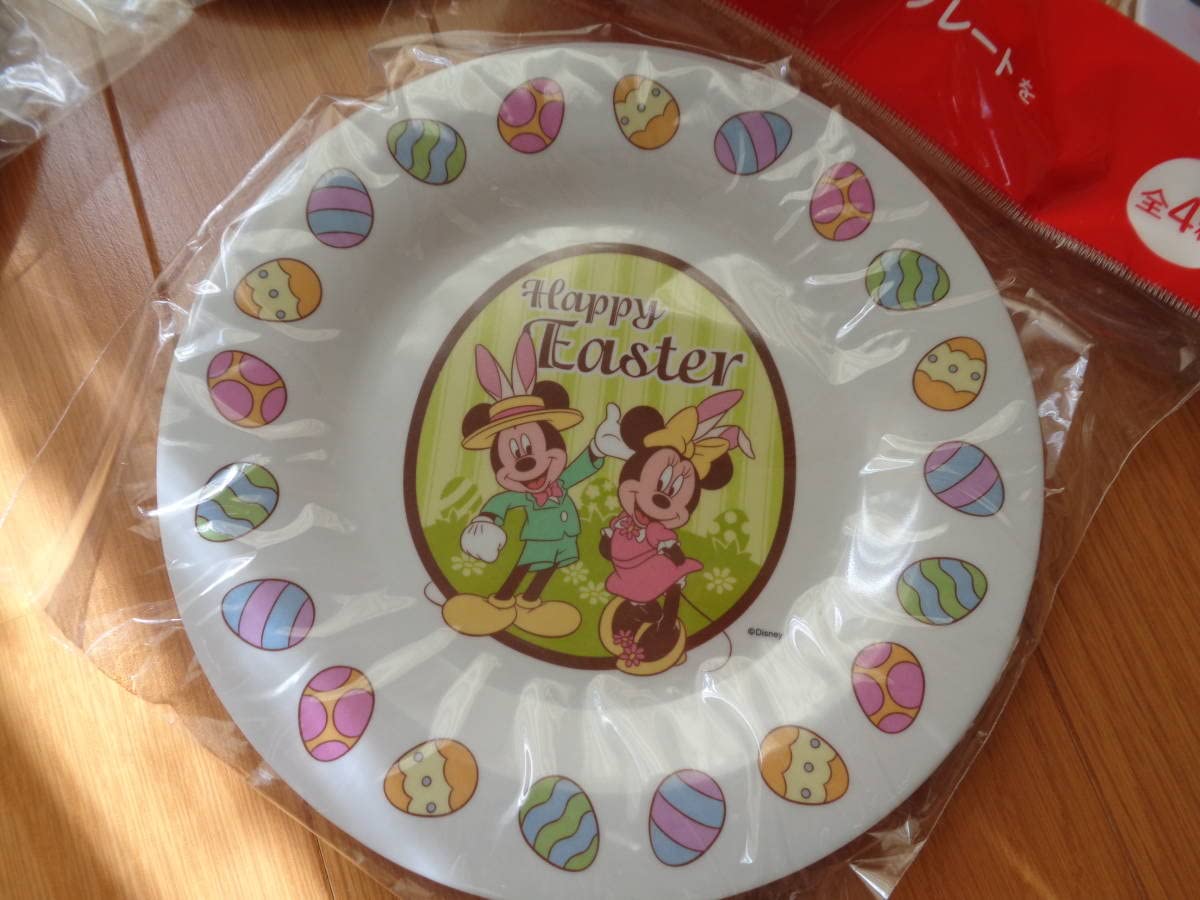 確認用♫ディズニー メラミン プレート お皿 4枚セット♪ 未使用