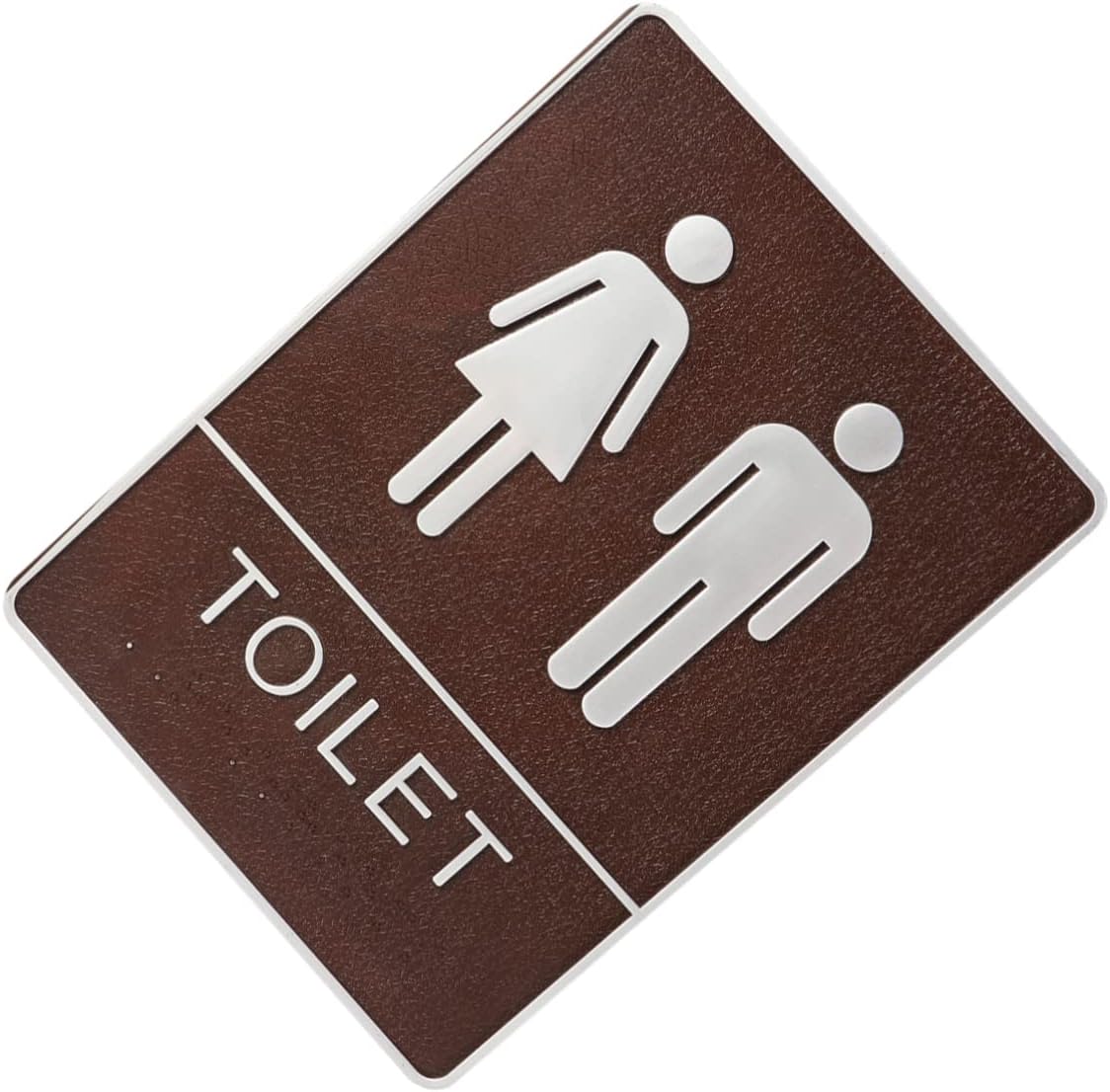 Modern Creative Toilet Sign for Men and Women Wall Decal for Restroom Decoration Unique Washroom Door Signboard for Public Bathrooms and Offices
