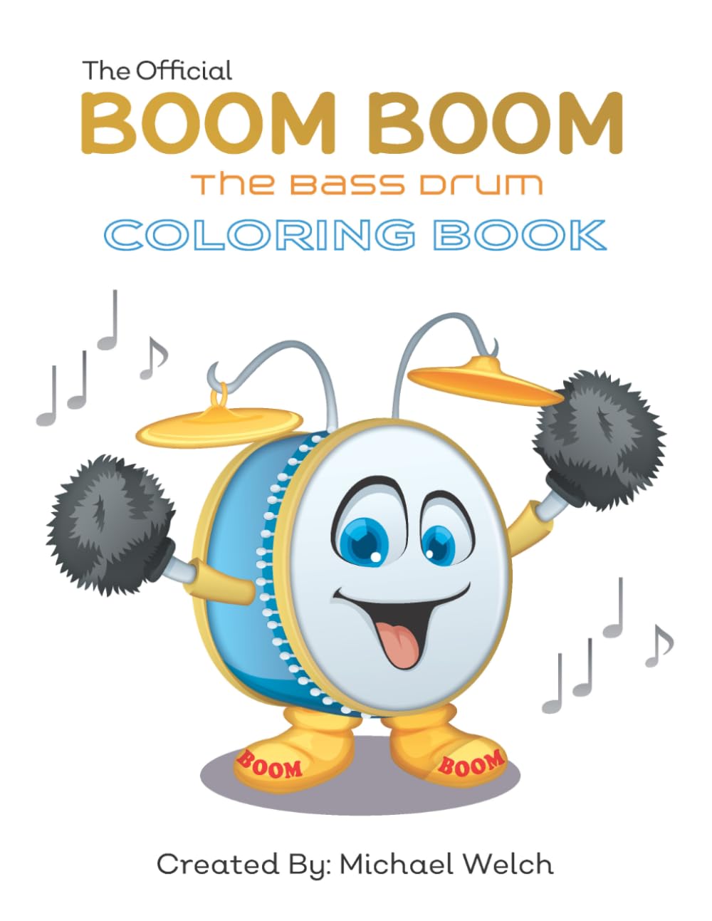 24 Characters Boom Boom the Bass Drum: Coloring Book