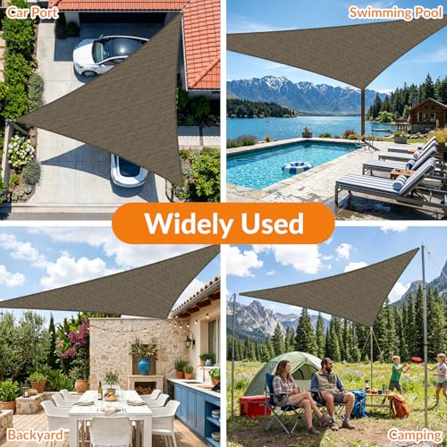 Image of KANAGAWA 19'X31' Sun Shade Sail Brown Curved Square Customizable