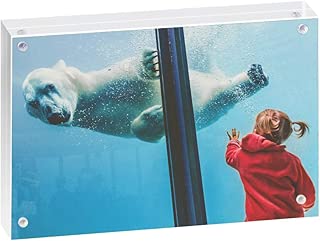 TOOLSURE Acrylic Photo Frame 8x10, Magnetic Picture Frames,Super Clear, 12+12MM Thick Desktop Frames with Gift Boxes - coolthings.us