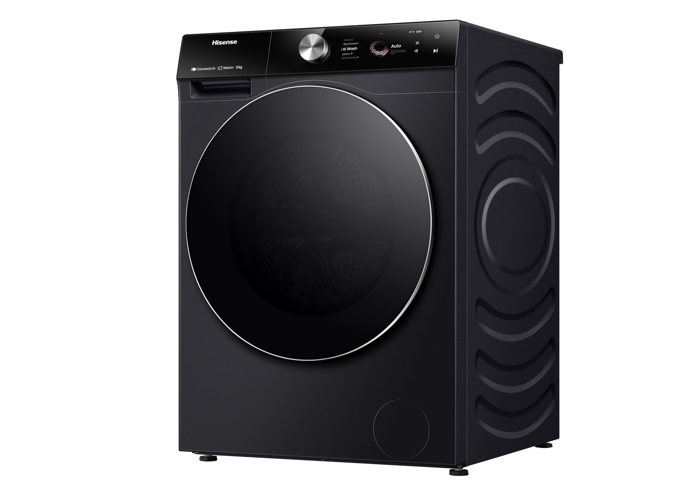 Lavatrice Hisense 20012513 WF7S1247BB Black