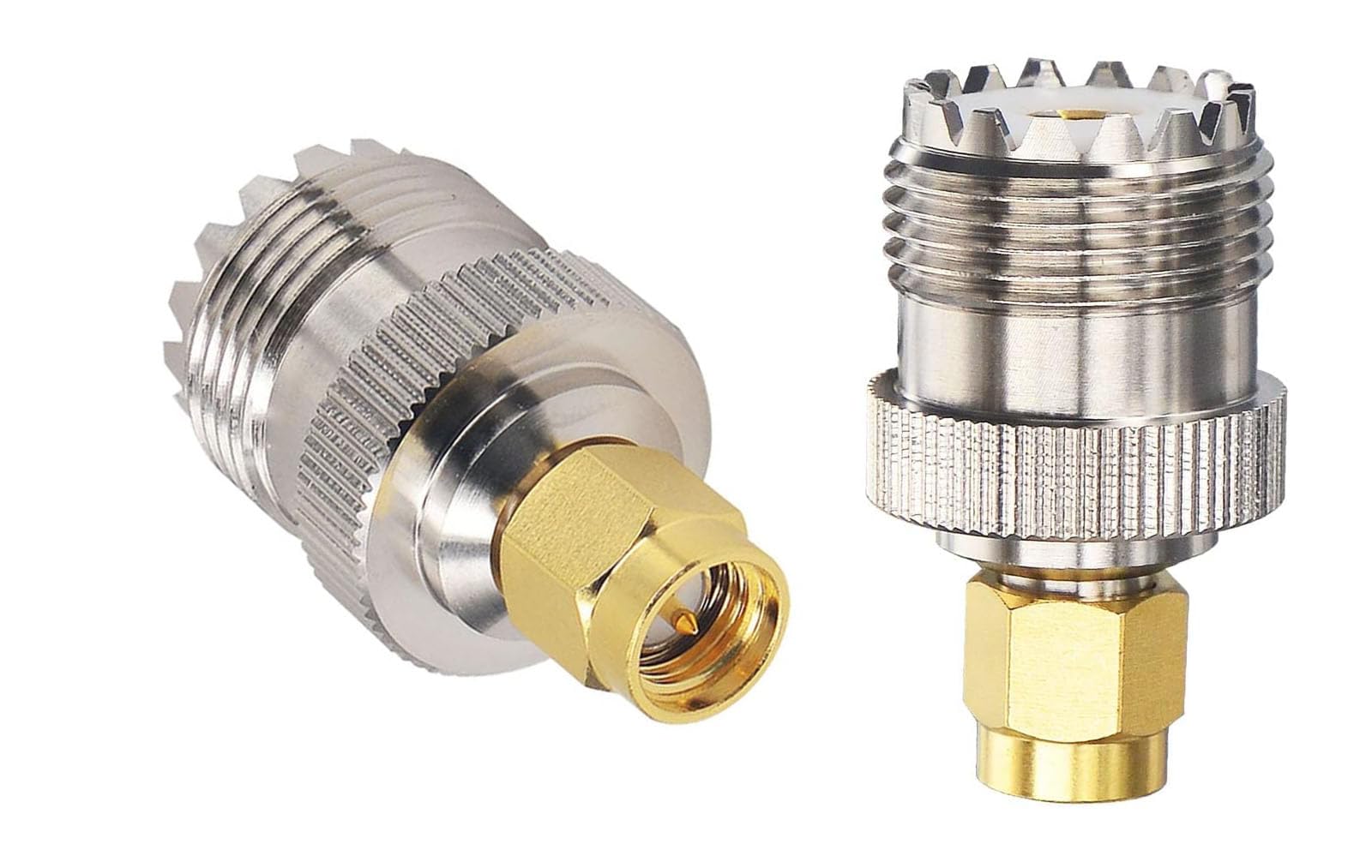 DHT Electronics 2pcs RF coaxial Coax Adapter SMA Male to UHF Female SO-239 SO239